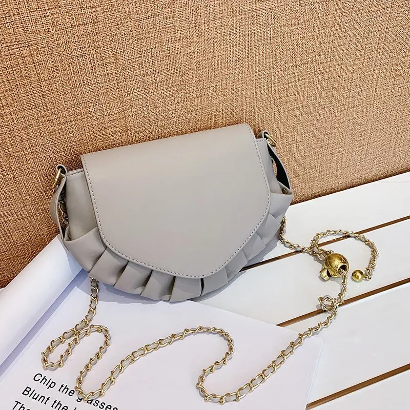 Однотонная сумка через плечо складывающиеся маленькие сумки-седло из