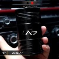 suitable for audi a7 car logo aluminum alloy ashtray portable car ash rack with rotating cover