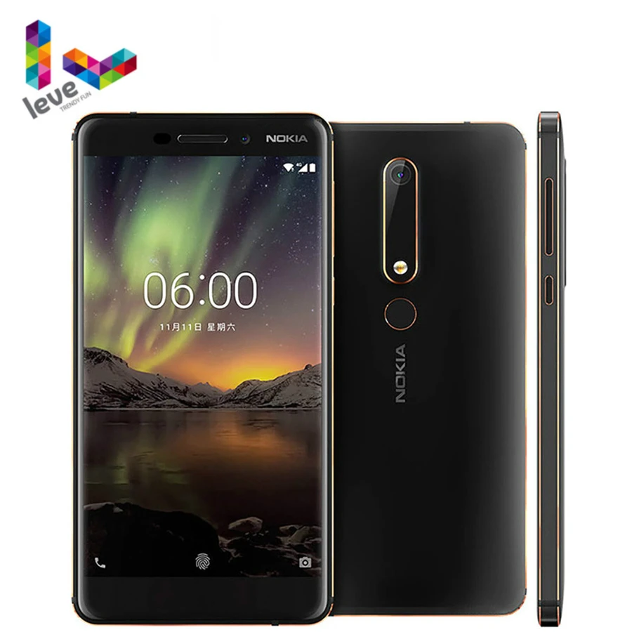 Смартфон Nokia 6 1 TA1050 с одной SIM-картой 4G Android 3 ГБ 32 Восьмиядерный процессор Snapdragon 630