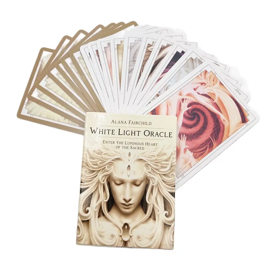 Белый свет карты с изображением оракла гадания судьба геймплей 44 листа Таро