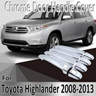 Для Toyota Previa Tarago Estima Aeras XR50 2006  2019 Стильные наклейки украшения хромированная дверная ручка Крышка Ремонт автомобильных аксессуаров