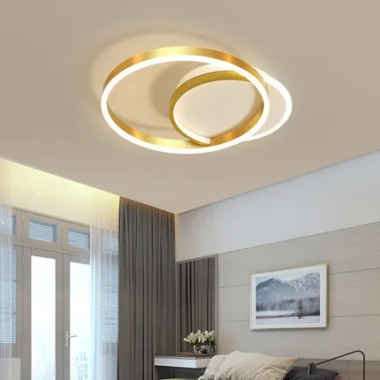 

Светильник для спальни, простая современная потолочная лампа Северной Европы, индивидуальный креативный круглый светодиодный светильник ...