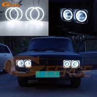 for lada vaz 2106 1976 2006 excellent ultra bright smd led angel eyes halo rings kit day light car accessories
