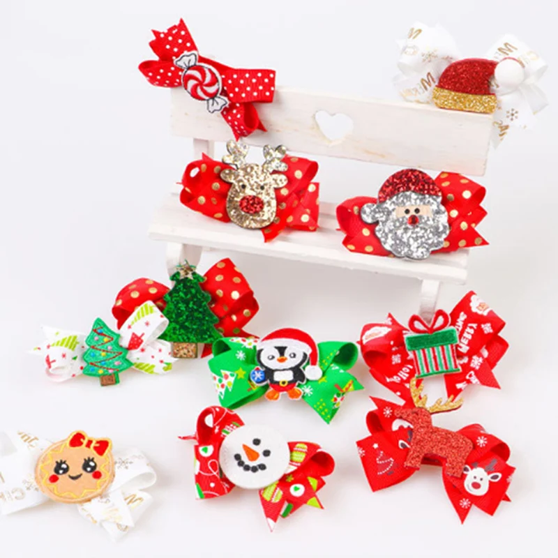 10 шт. бант для рождественской ёлки рождественские украшения Тип смесь дома и сада