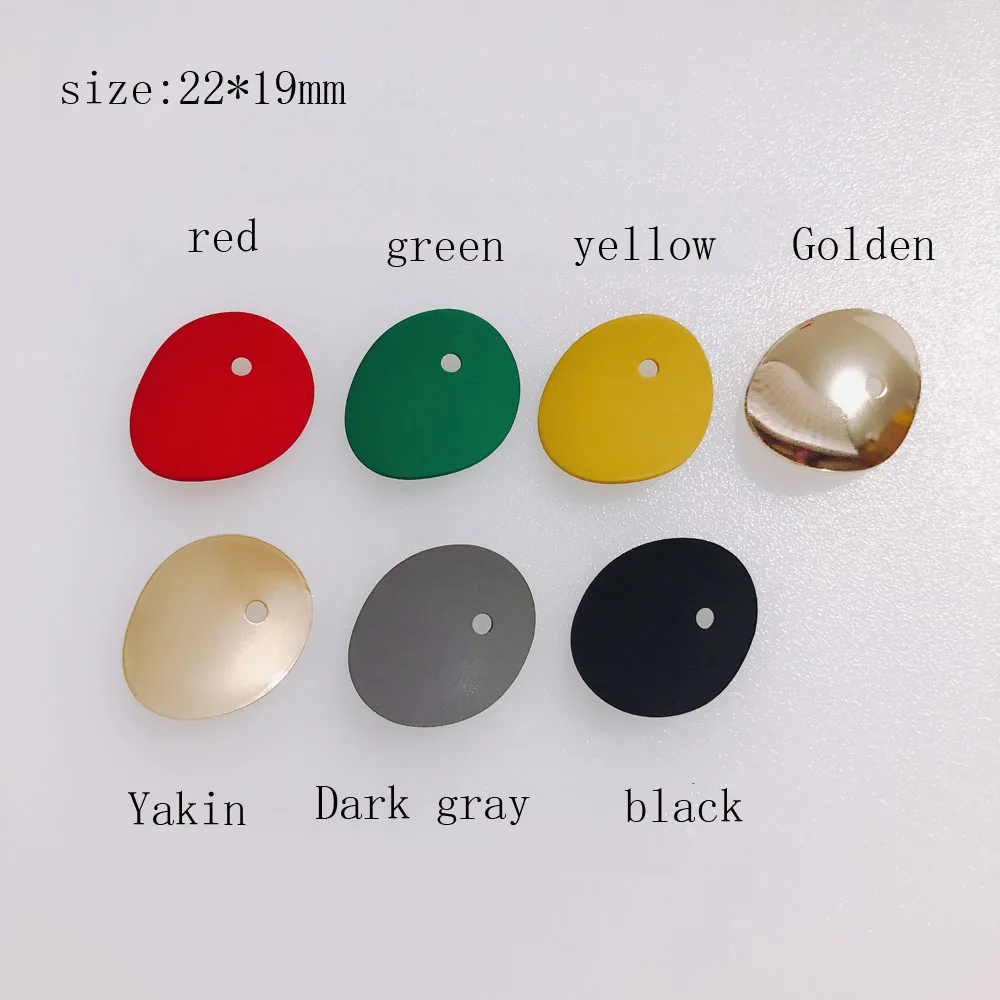 8 шт./лот распылительная резиновая краска вогнутая круглая серьга подвеска