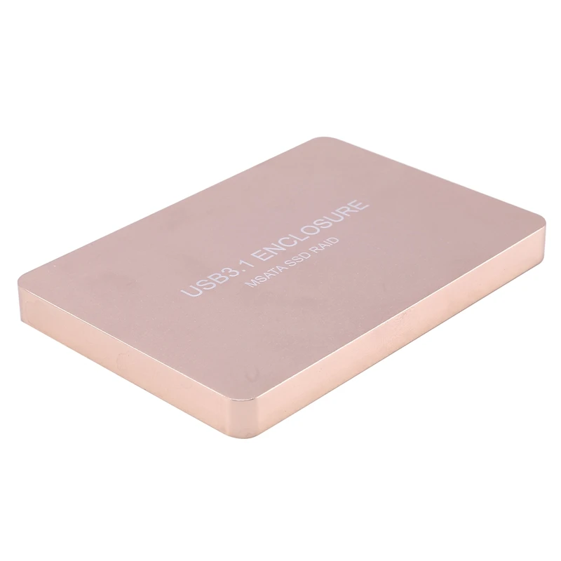 SQDK-C3 Hard Disk Box, Usb3.1 Type-C to Msata Adapter Card Msata to Usb3.1 Raid Mobile Hard Disk Adapter Box