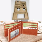 Кожаные штампы, японские стальные лезвия, высечки, стальные штампованные формы, сложенные Короткие Бумажники, деревянные штампы, резак, инструмент для рукоделия, кожаные поделки