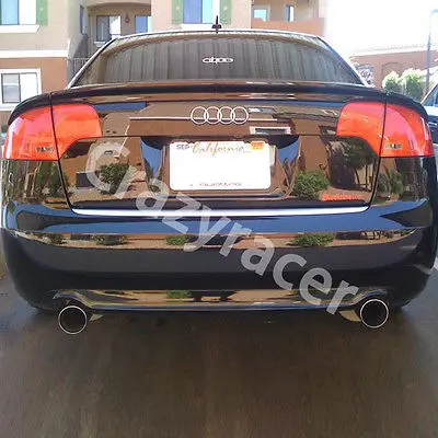 Задний спойлер на багажник крыло для Audi A4 B7 Углеволокно стиль ABT 3 шт. 2005 2008|spoiler