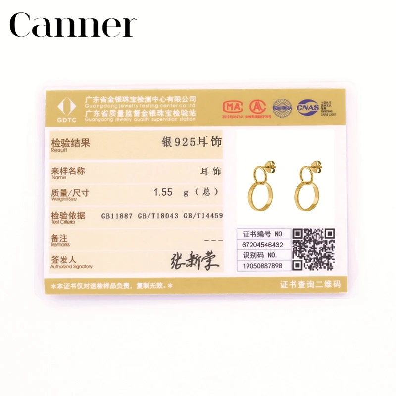 

BOAKO Authentic 925 Sterling Silver Stud Earrings For Women INS Geometric Two Circle Earrings Fine Jewelry pendientes 2020 W5