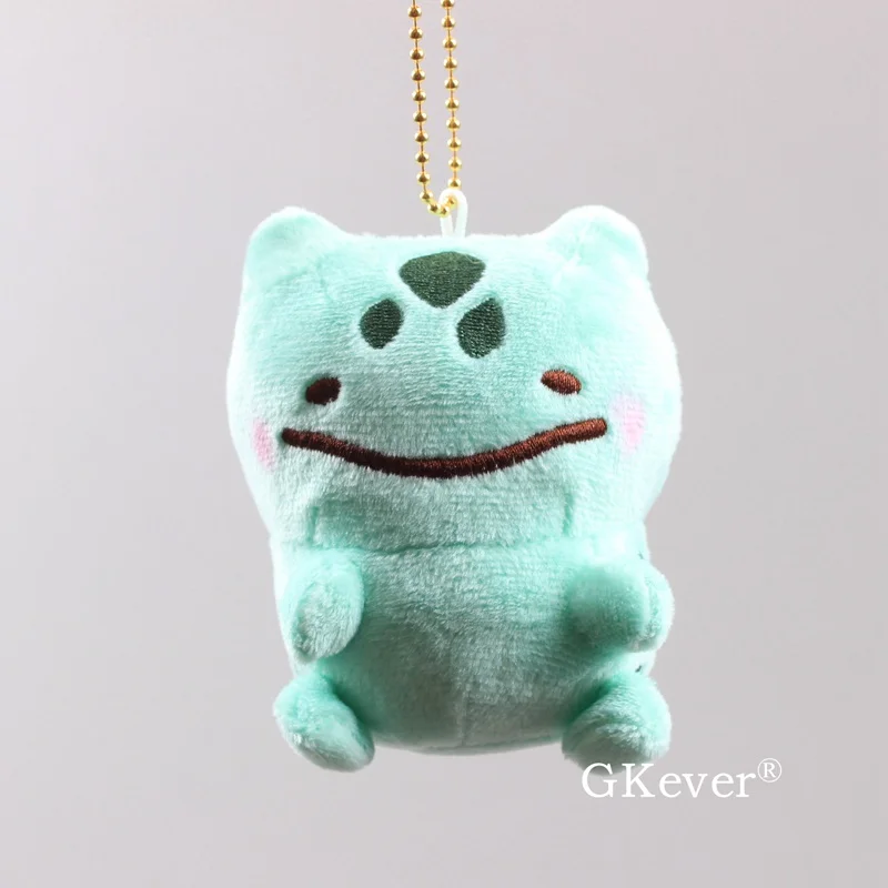 5 шт./компл. Kawaii брелок в форме куклы Eevee Сквиртл Пикачу мини плюшевые игрушки куклы Ditto Charmander Bulbasaur плюш кулон подарок 9-12 см
