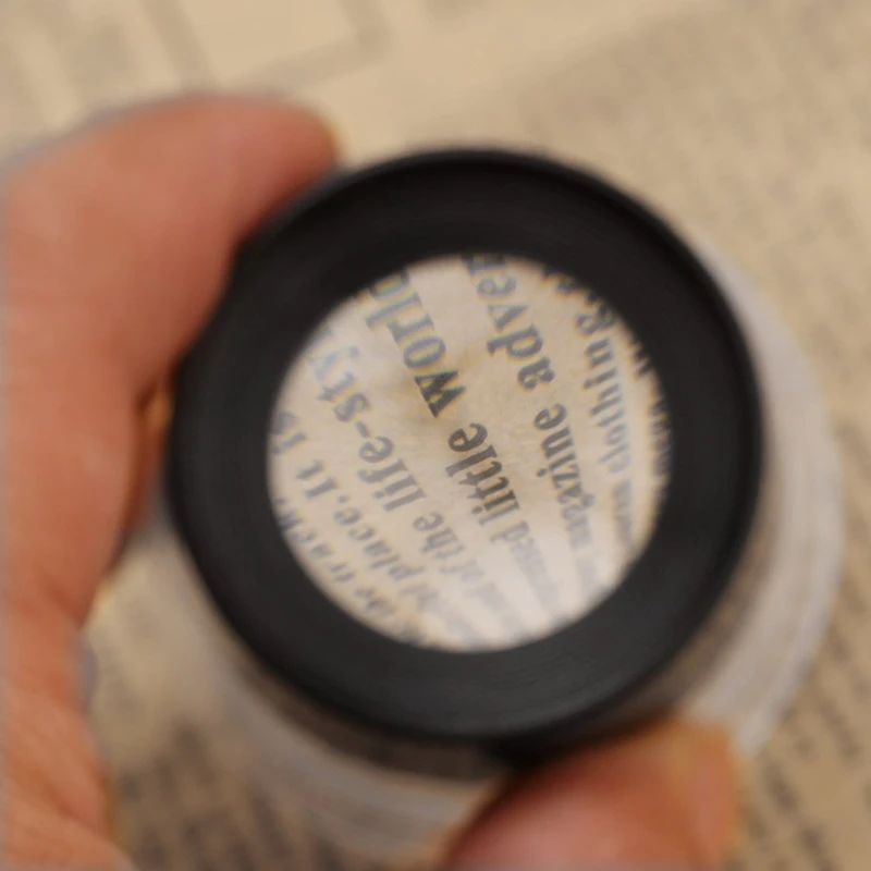 

2 Pcs Multifunctional Cylinder Eye Magnifier Loupe Lens Magnifying Tool,10X & 5X