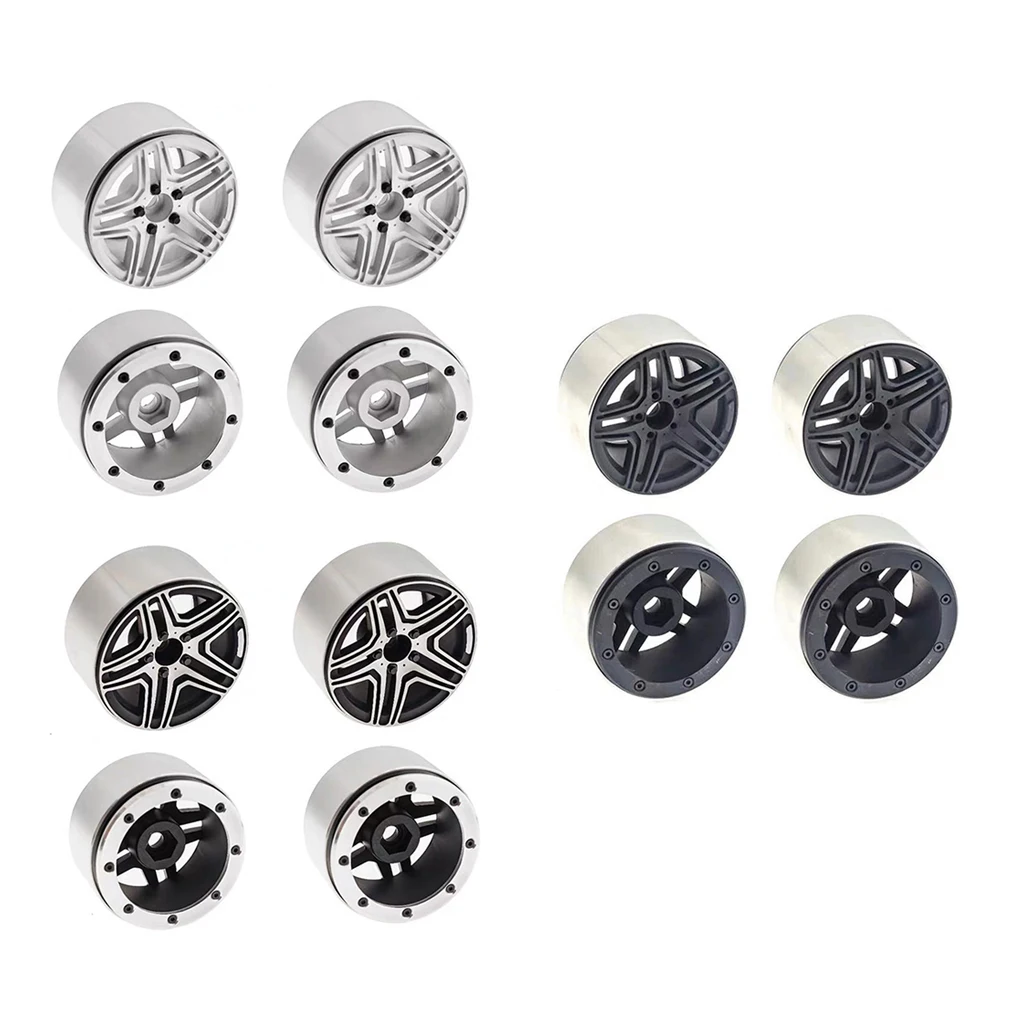 

Set of 4 2.2 Wheel Hub for SCX10 1/10 RC Rock Crawler Buggy Truck Model Modification Vehicle Parts