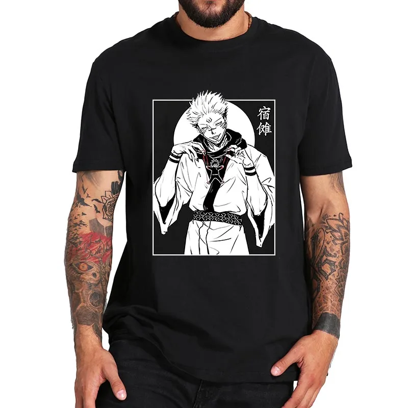 Ryomen Sukuna Jujutsu кайсен футболки японского аниме Стиль рубашка с короткими рукавами и