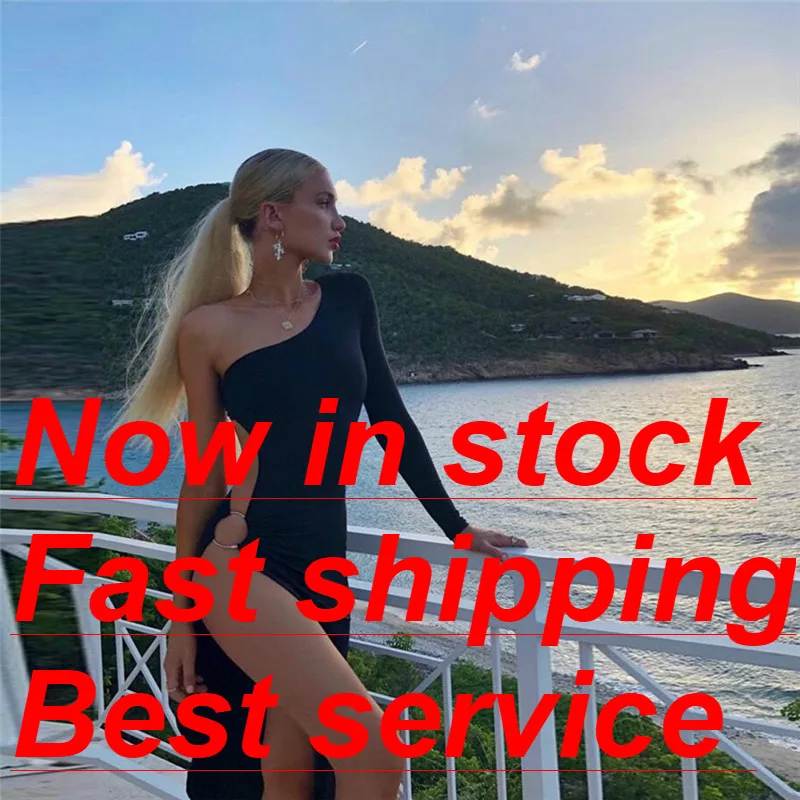 Женское вечернее платье с разрезом однотонное облегающее длинное высоким для