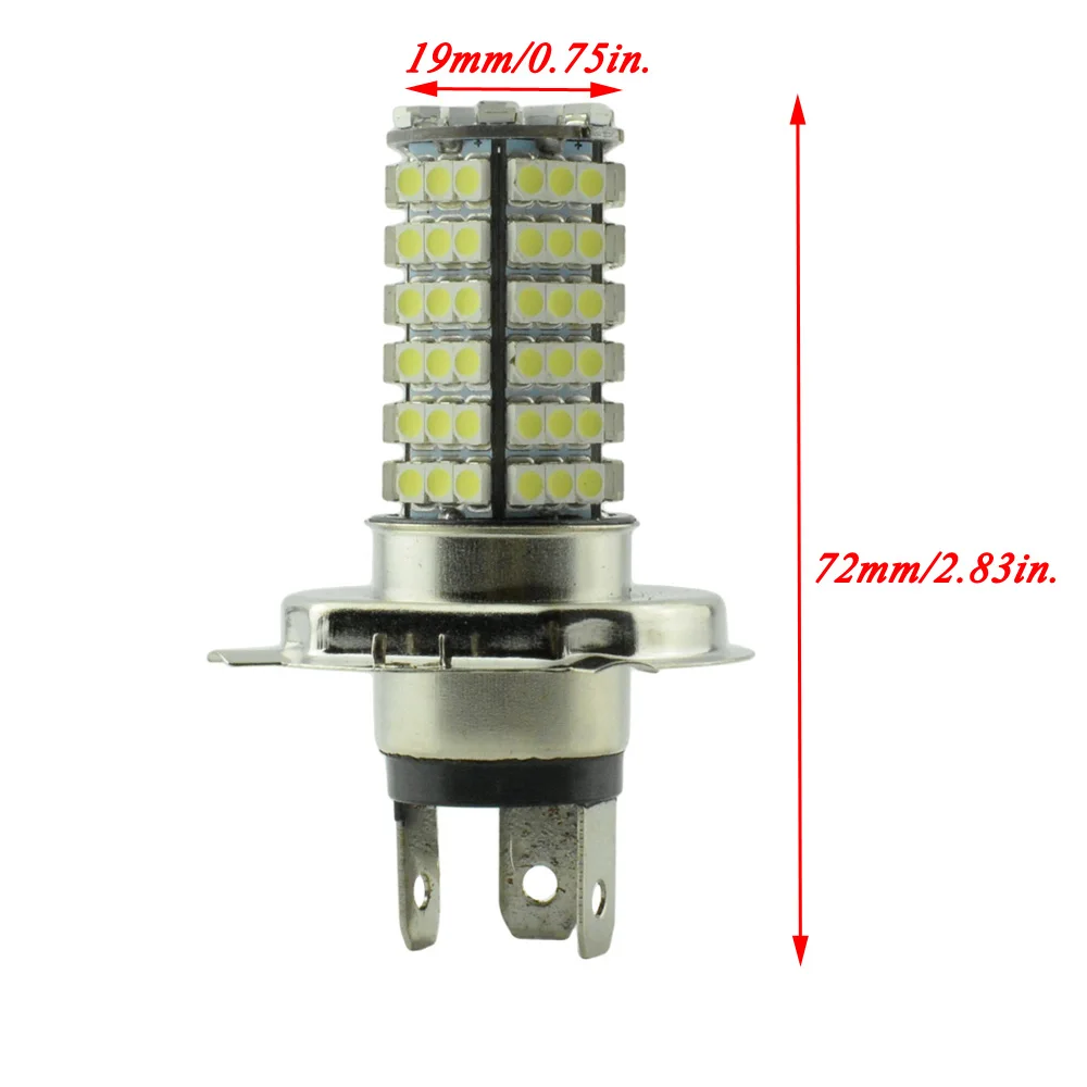 120 Светодиодная лампа H4 для замены мотоцикла 3528 SMD дальний и ближний свет| |