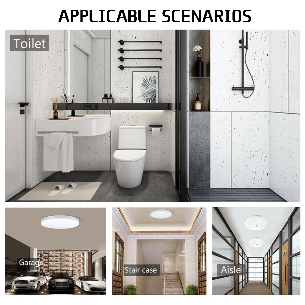 

Pir Motion Sensor Led Ceiling Lights 18w 12w Cold White Light Led Fixtures Ceiling Lamps For Kitchen Living Room Lighting