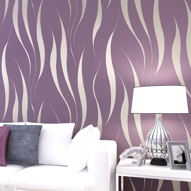Modern luxury 3D wallpaper stripe wall paper papel de parede damask for living room bedroom TV sofa background | Обустройство дома