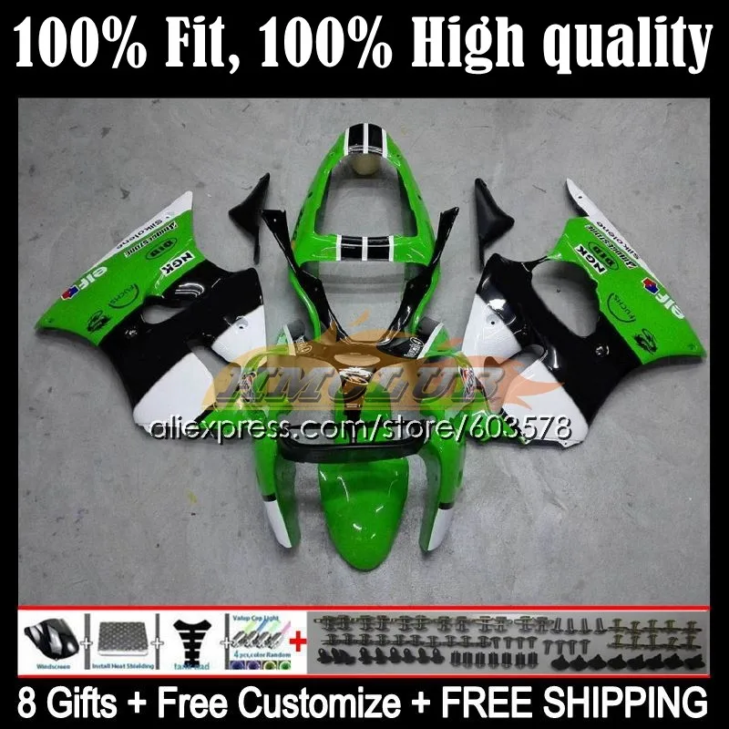 

Injection For KAWASAKI NINJA ZX-636 ZX 636 600CC 6 R ZX636 74CL.73 ZX-6R ZX6R 00 01 02 ZX 6R 2000 2001 2002 Fairing green white