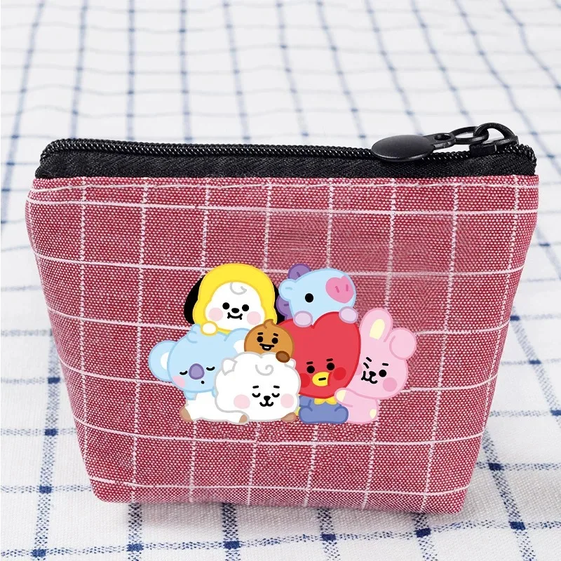 

JCBTS Coin bag cartoon baby series wallet coin storage bag student mini wallet bulletproof youth group BT21