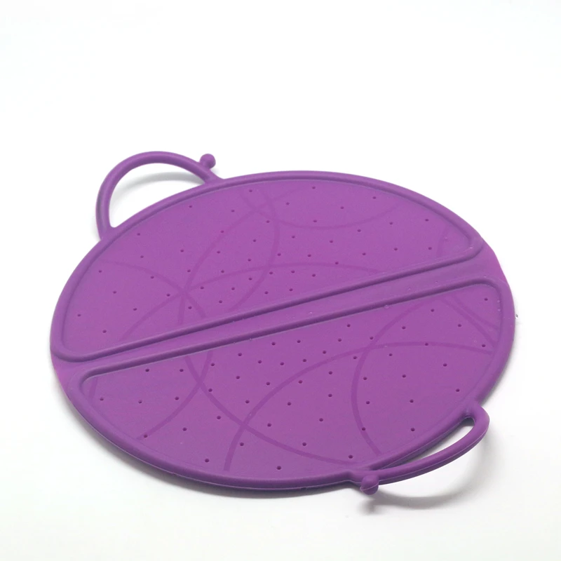 Складная Силиконовая крышка для сковороды крышки кухни универсальная кастрюли