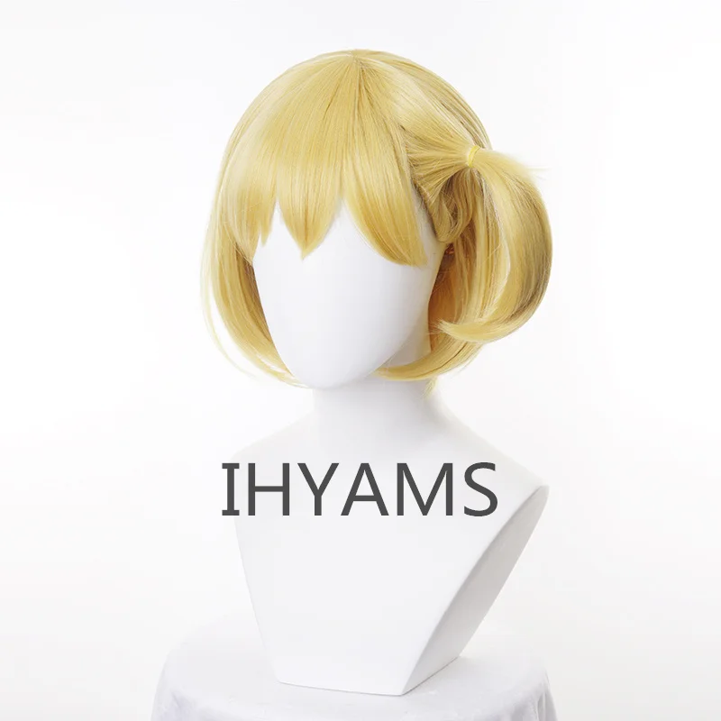 Haikyuu! Парик Hitoka Yachi парик для косплея короткий золотой синтетический + - купить по