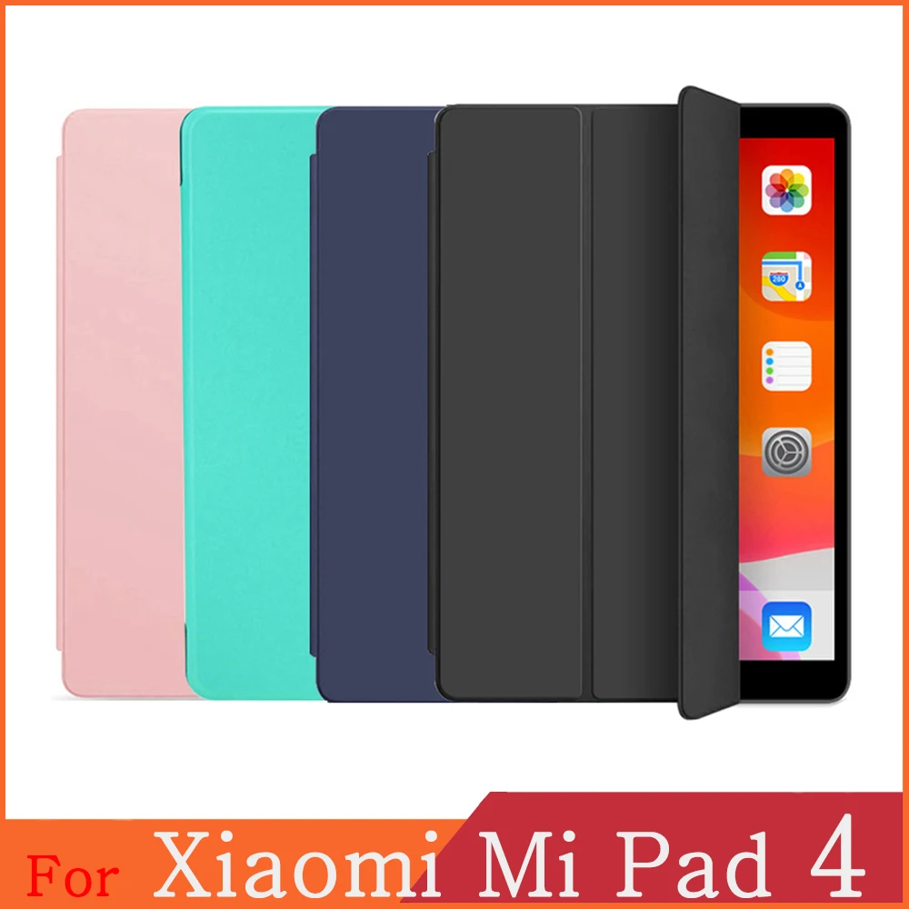Чехол для Xiaomi Mi Pad 4 флип-чехол из искусственной кожи с подставкой | Компьютеры и