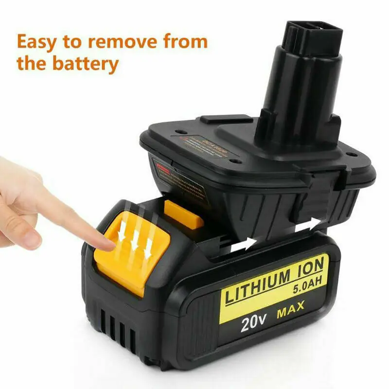2 Pack DCA1820 Li-Ion Battery Adapter Converter for DEWALT 20V to 18V Max Lithium Ion Tools |