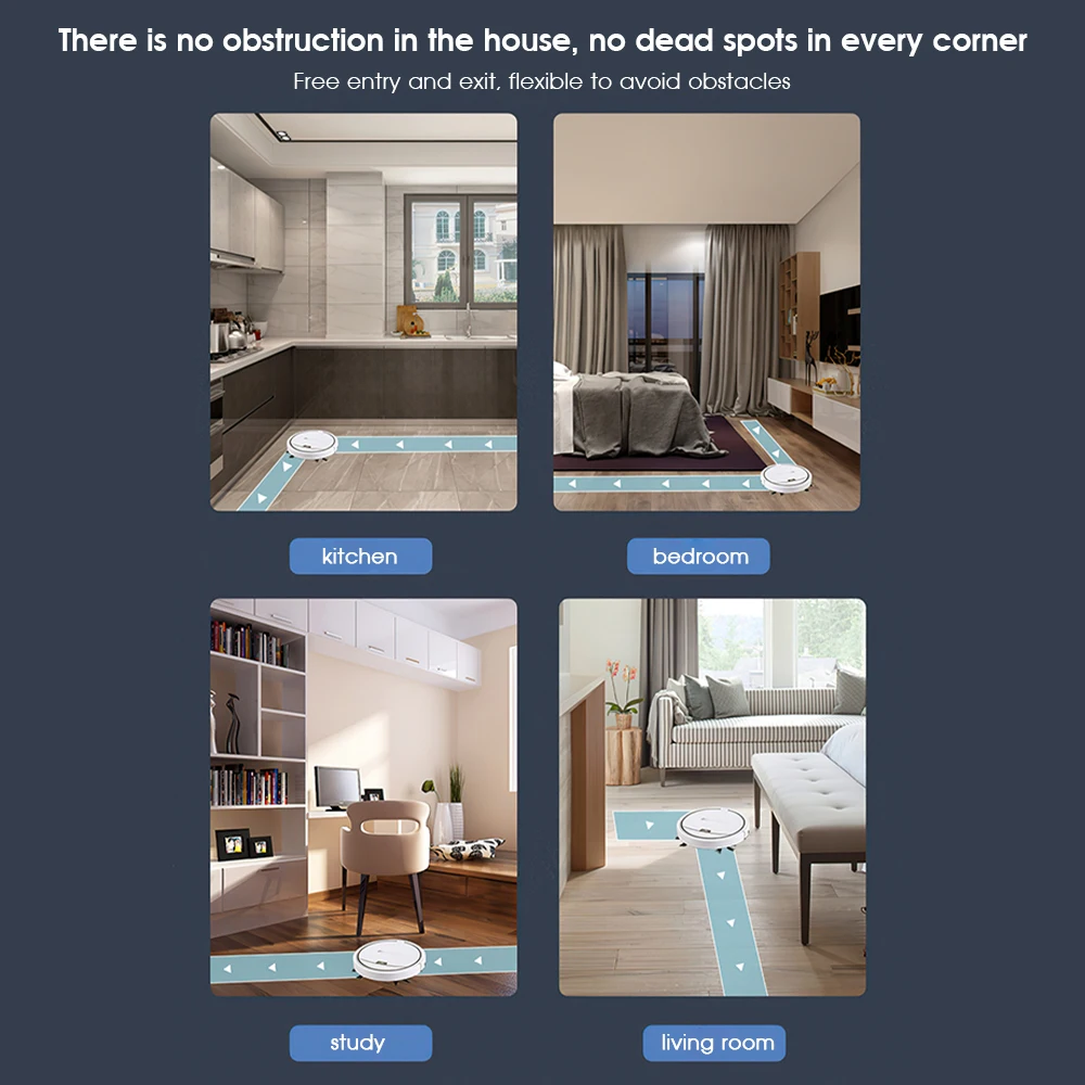 

Robot Vacuum Cleaner 3 In1 Auto Rechargeable Smart Sweeping Robot Dry Wet Sweeping Vacuum Cleaner Smart Floor Cleaner