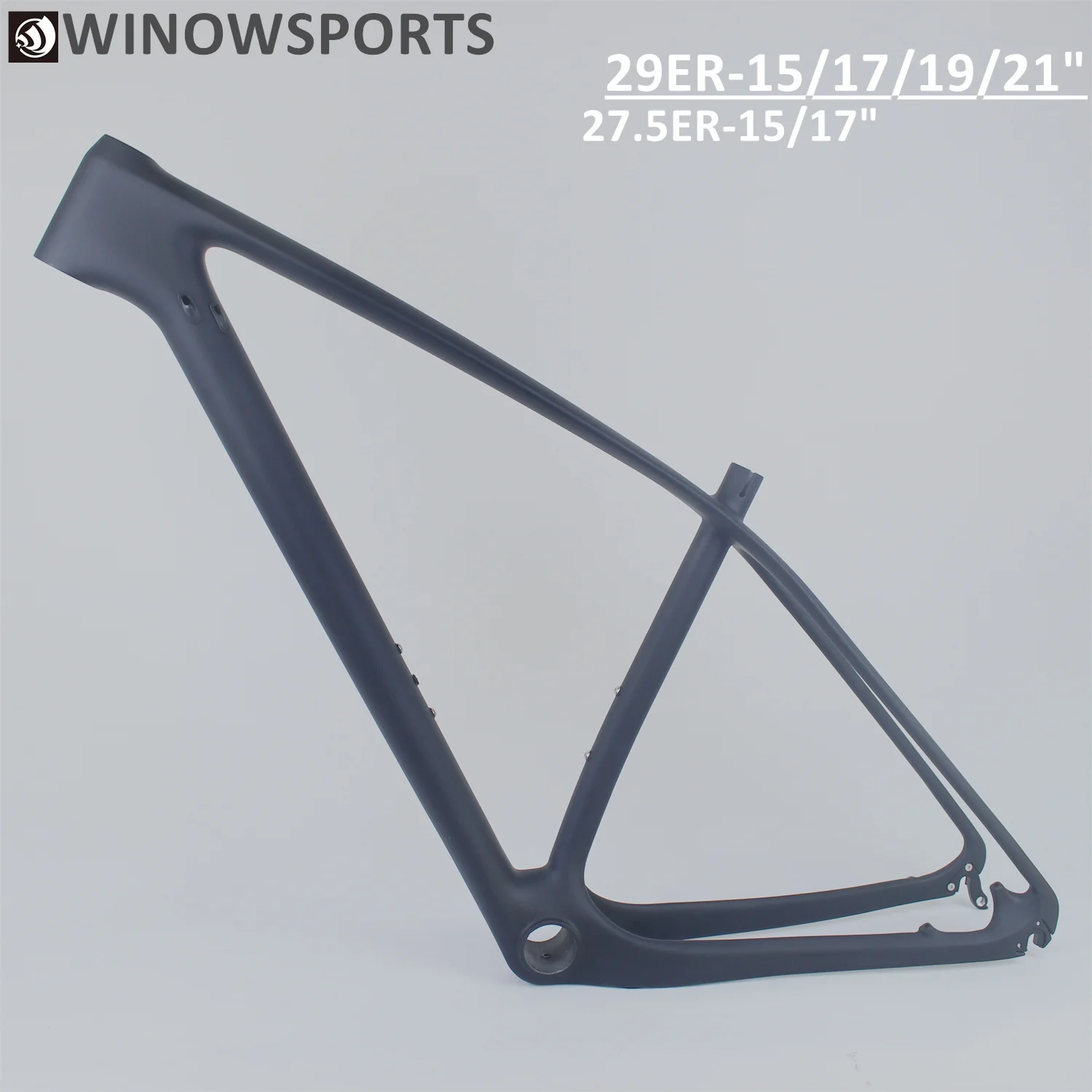 Winowsports дешевая углеродная горная Рама 27.5er и 29er mtb 650b 15 17 19 21 дюйм UD черная