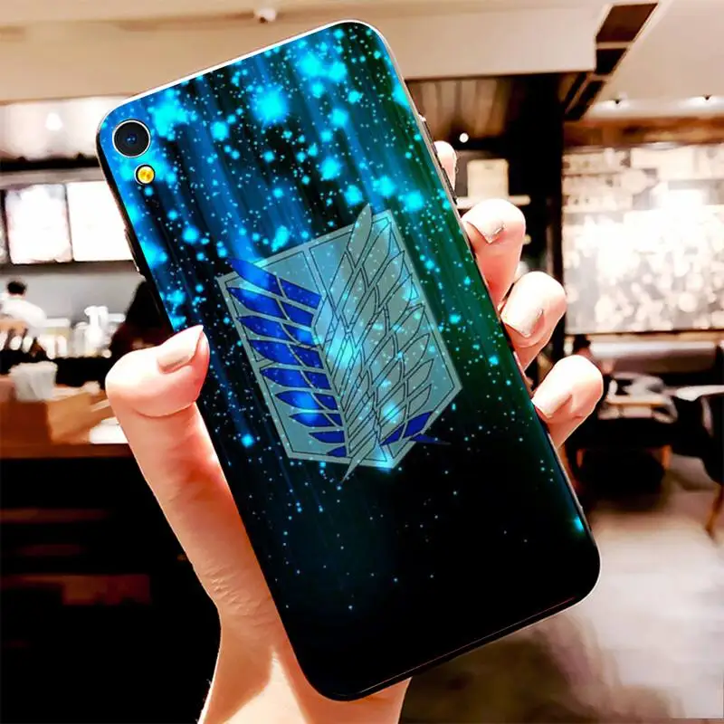 

HPCHCJHM anime Attack On Titan DIY Printing Phone Case cover Shell For Vivo Y91c Y17 Y51 Y67 Y55 Y93 Y81S Y19 Y7S Case