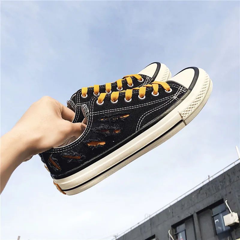 

Модные летние парусиновые туфли, Мужские дышащие плиссированные повседневные туфли на шнуровке, подходящие ко всему Молодежные повседневн...