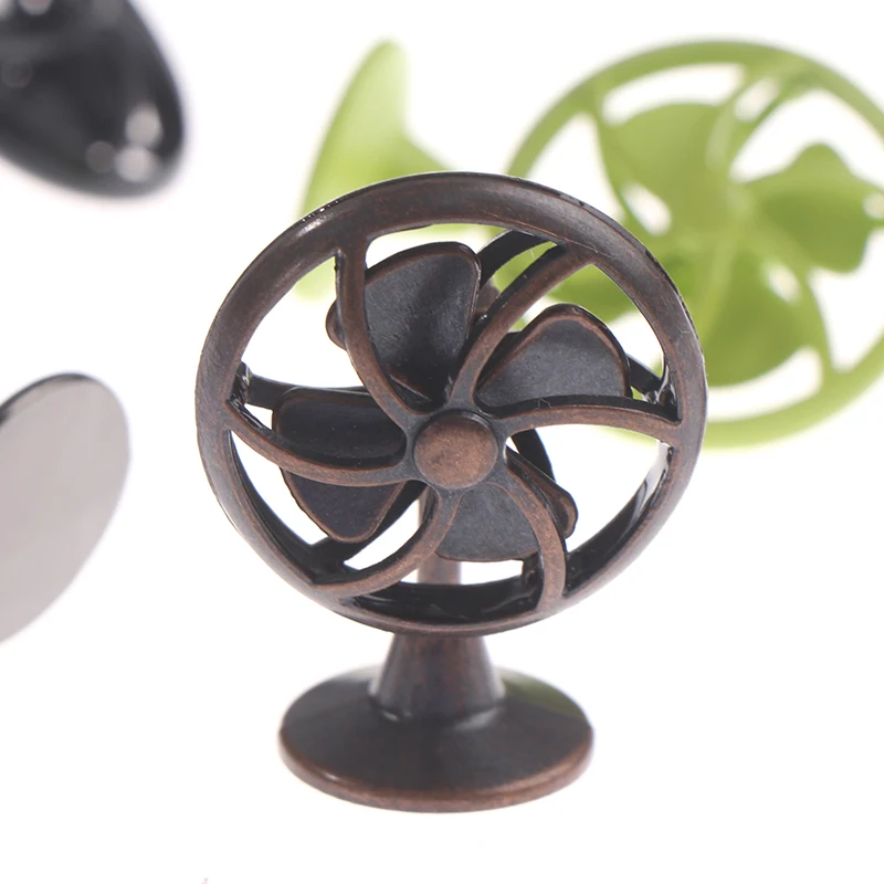 

High Quality Dollhouse Miniature Alloy Fan Doll Accessories Furniture Toys For Dollhouse Decals New