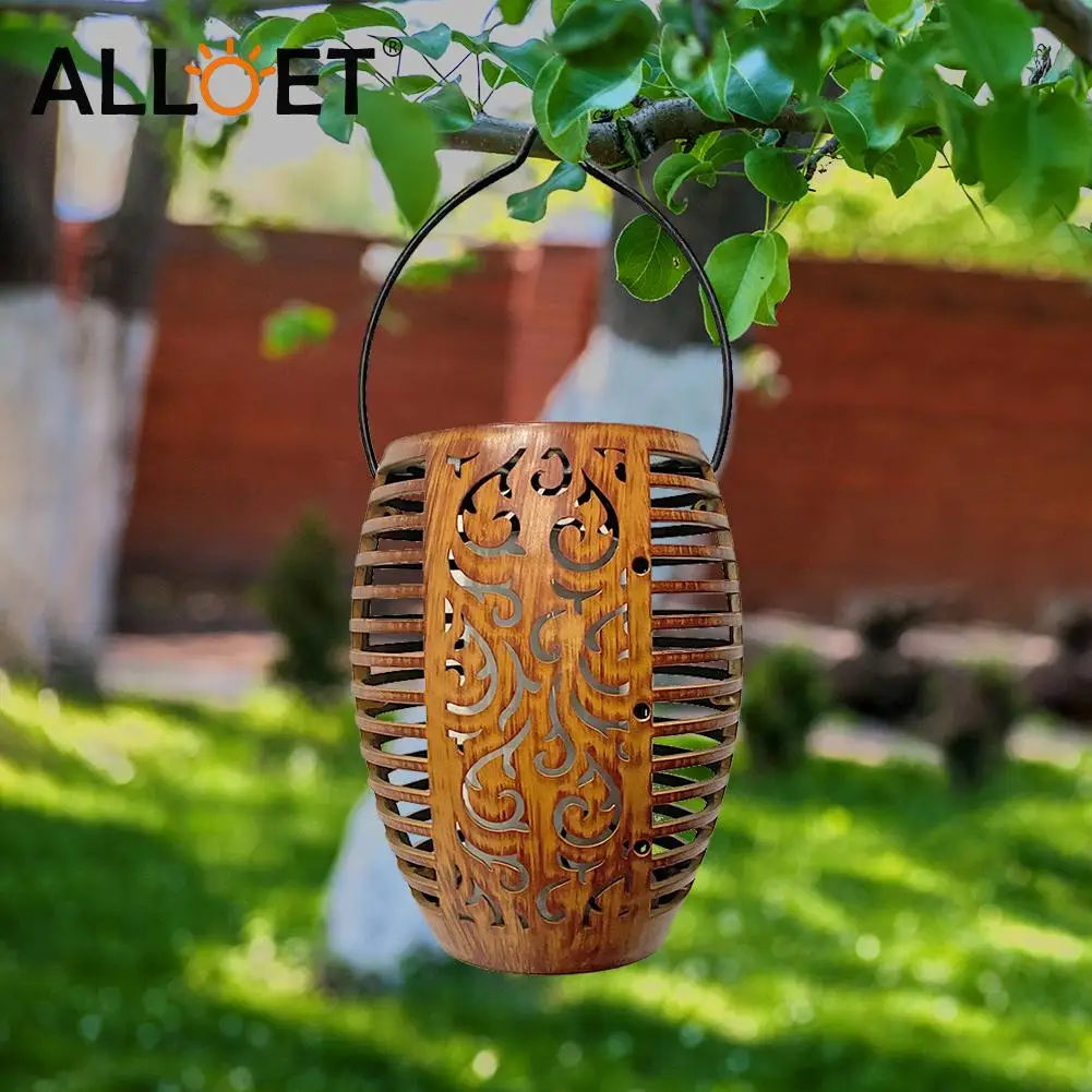 

LED Solar Lamps Retro Lantern Flicker Flame Night Lights Outdoor Hanging Lighting Wall Light Solar Panel Garden Decoration