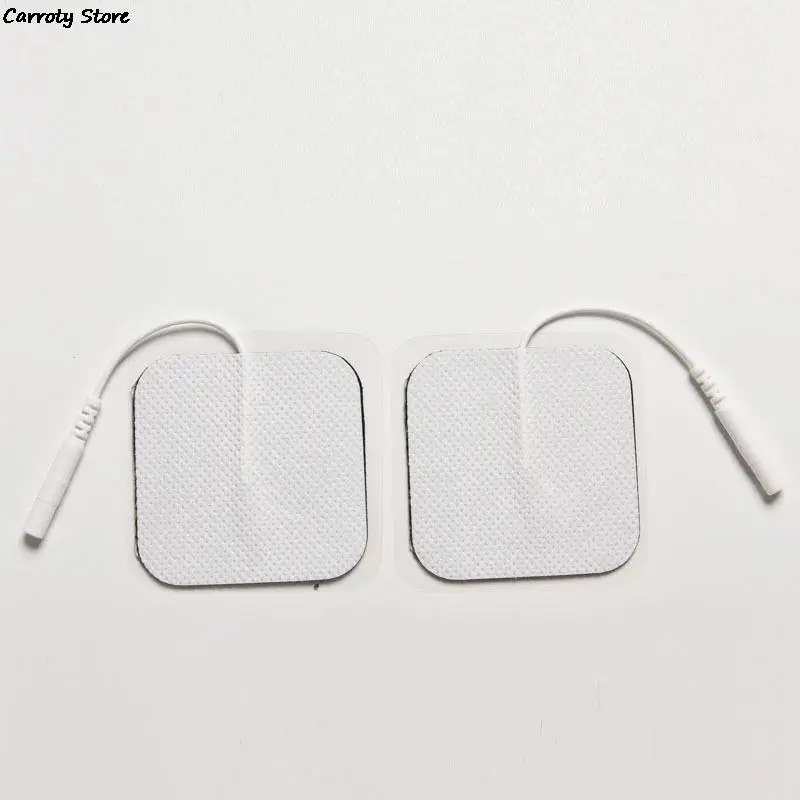 

10Pcs 5*5cm Tens Digital Therapy Machine Massager Nerve Stimulator with 2mm Plug Electrode Pads Tens Electrodes