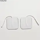 Цифровая терапевтическая машина 10 шт. 5*5 см, массажер, стимулятор нервов с 2 мм разъемами, электродные подушечки