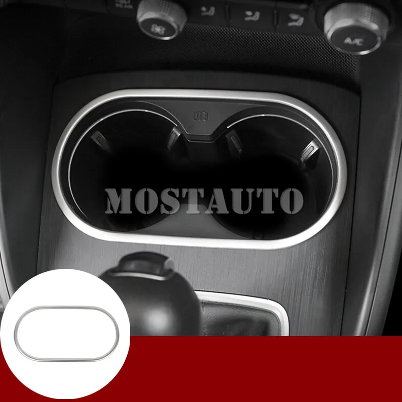 

For Audi A3 S3 Interior Console Water Cup Holder Frame Cover Trim 2014-2019 1pcs Car Accessories Interior Car Decor Car Trim