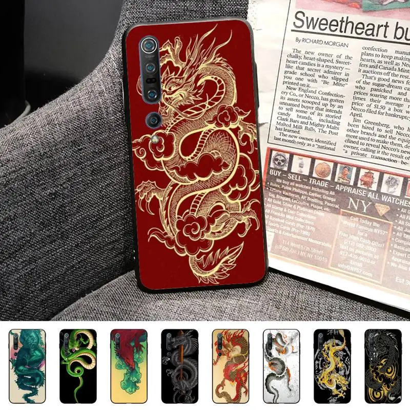 Дракон Роскошный чехол для телефона Redmi Note 7 7A S2 8 8lite 10 10Lite 5Plus Note9 9Pro 9 бетонный