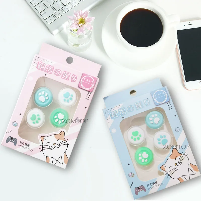 Набор колпачков для джойстика с кошачьими крапанами Switch Pro Controller PS4/PS3/Xbox 360