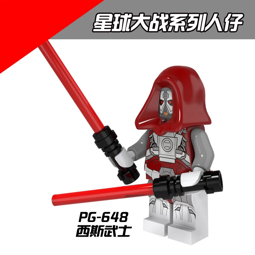 PG8021 соответствует Legoing StarWarsing фильм серии люк ОбиВан воин Ситхов Dasmore сборки блоки