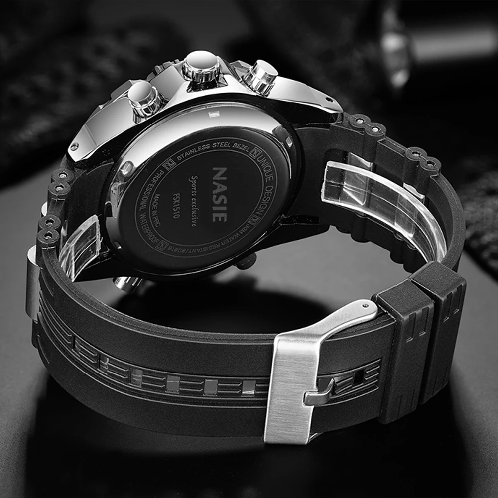 NASIE Топ люксовый бренд спортивные наручные часы Мужские военный армейский