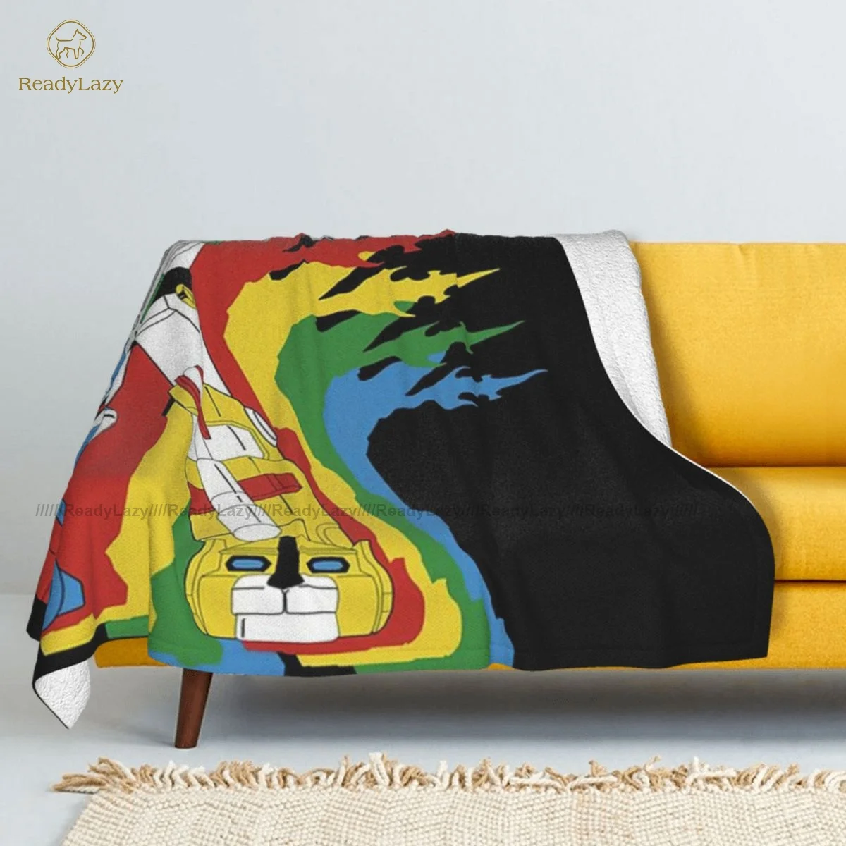 

Voltron Blanket Summer Super Soft Blanket Fashion Comfy Sherpa Fleece Bedspread