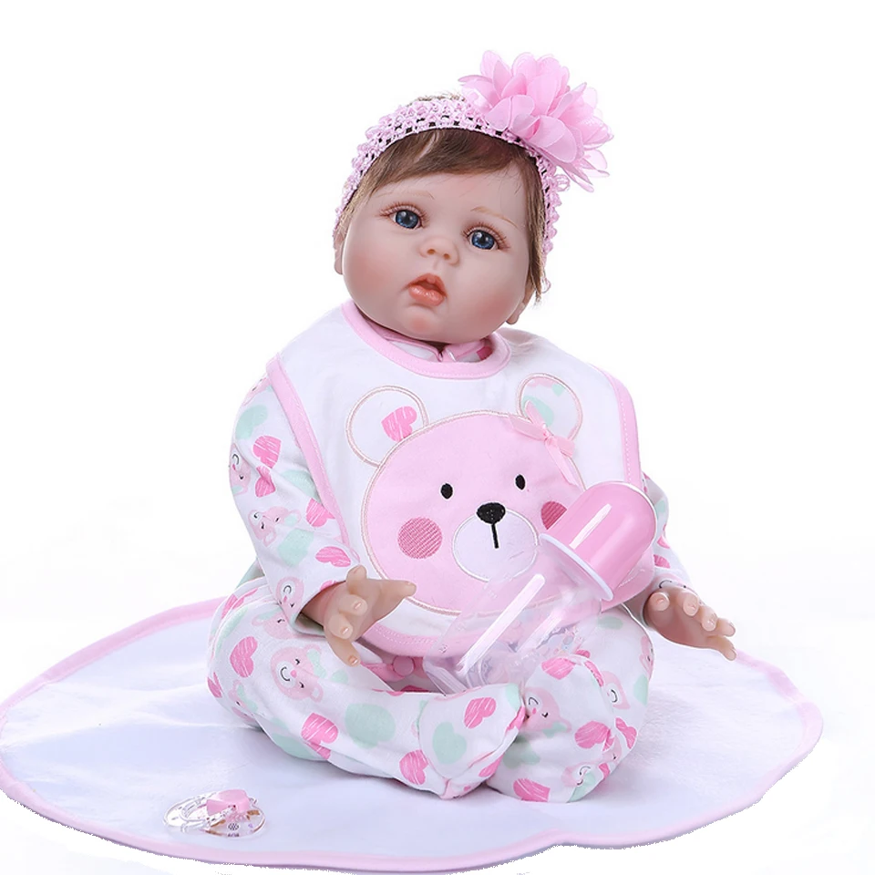 55 см мизинец baby reborn кукла сладкий ребенок лицо realisitc новорожденная девочка День