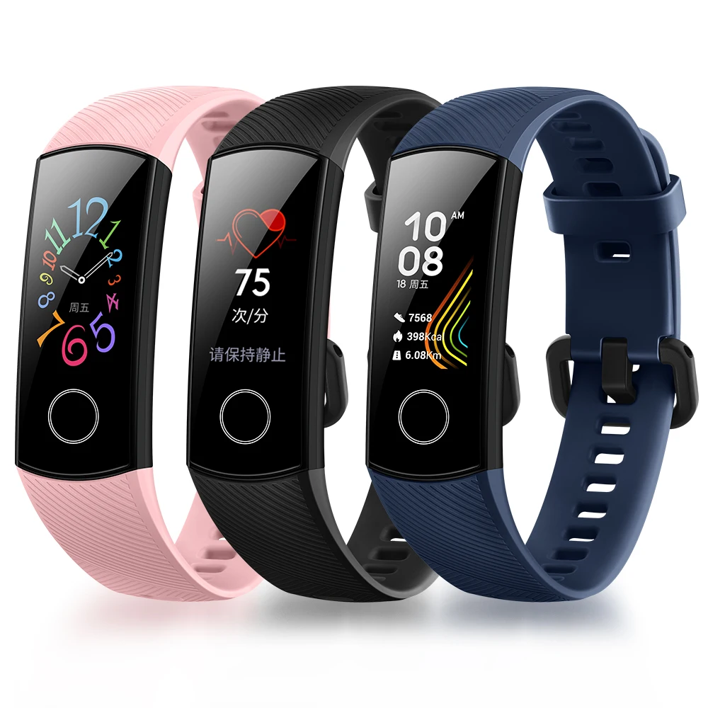 Умный Браслет huawei Honor Band 5, Оксиметр крови, кислород, волшебный цвет, сенсорный экран, для плавания, для обнаружения сердечного ритма, сна, сна