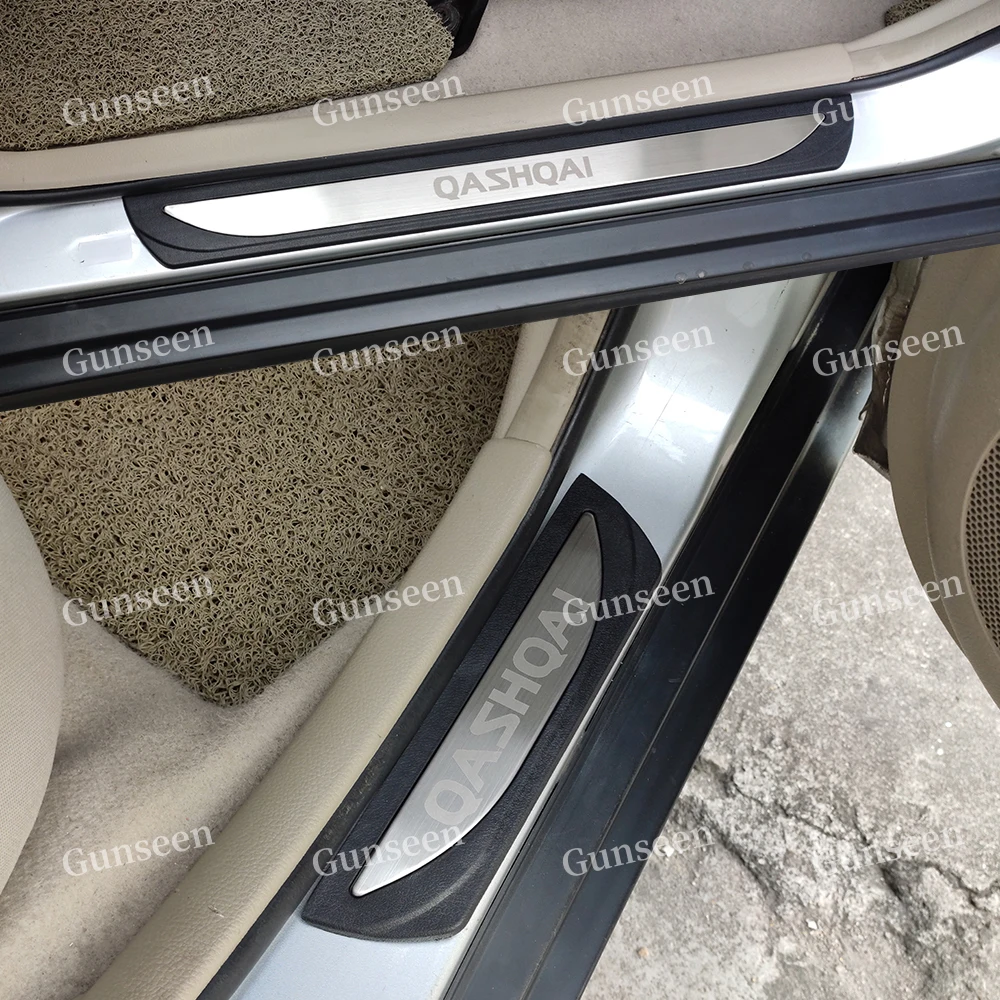 Для Nissan Qashqai J11 аксессуары 2015 2017 2019 стальная Пластиковая Накладка на порог защита