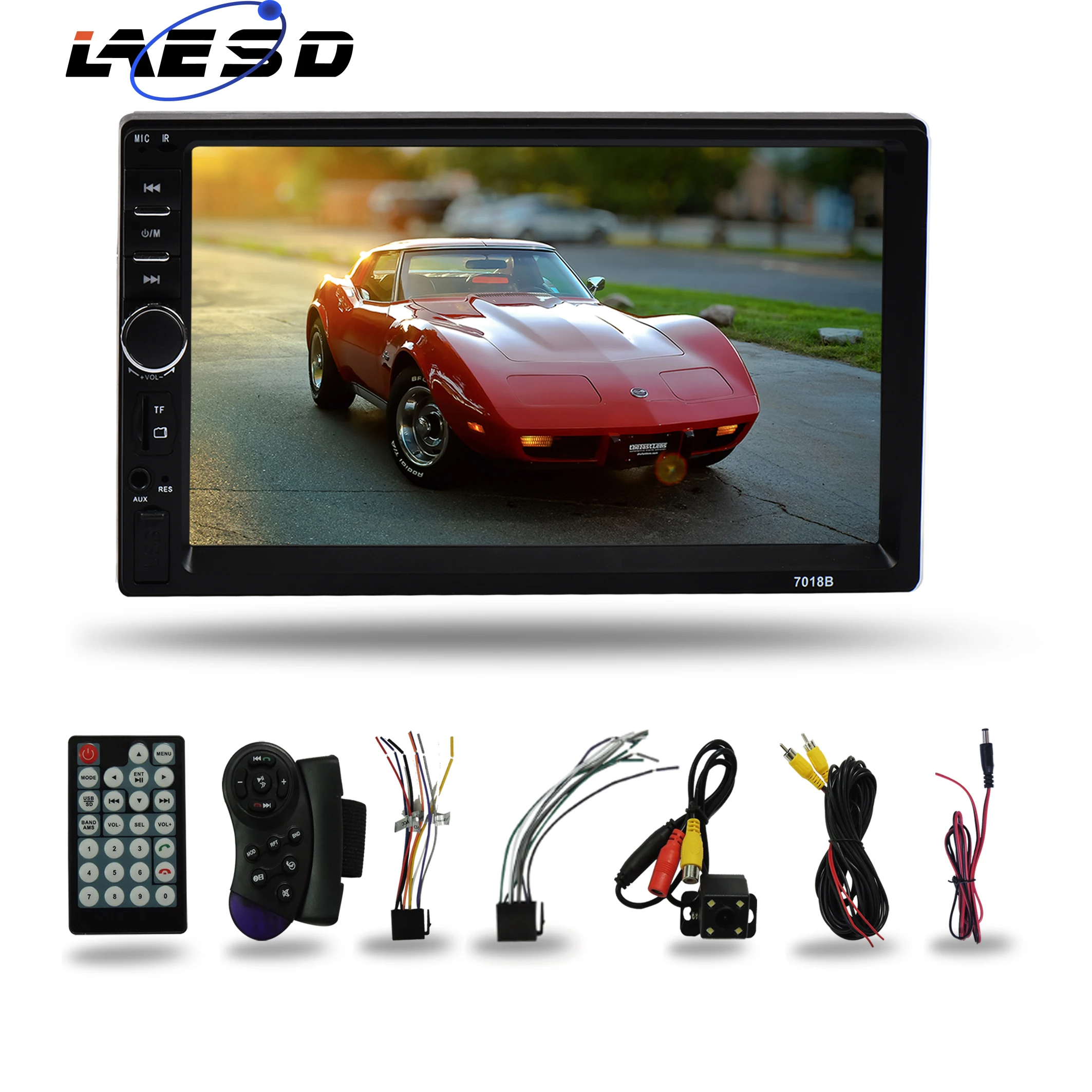 LAESD универсальный автомобильный mp5 плеер стереоплеер 2 din с FM-плеером видео аудио