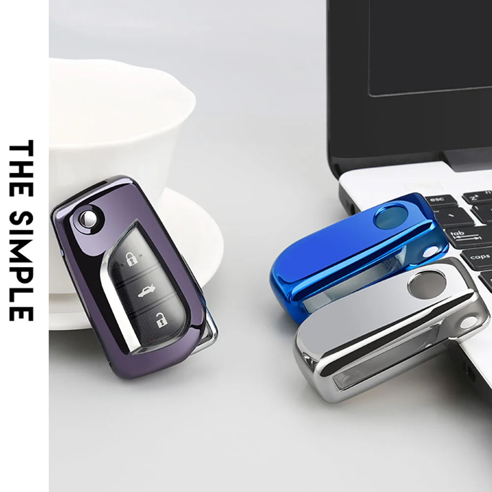 Автомобильный Стайлинг автомобильный защитный чехол для ключа Toyota Rav4 2018 Prius Camry