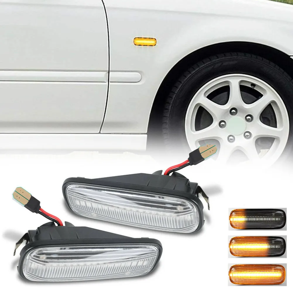 

2 шт. для Honda Civic 1996-2000 шариковые динамические светодиодные боковые маркеры указатели поворота внешние аксессуары фонасветильник s
