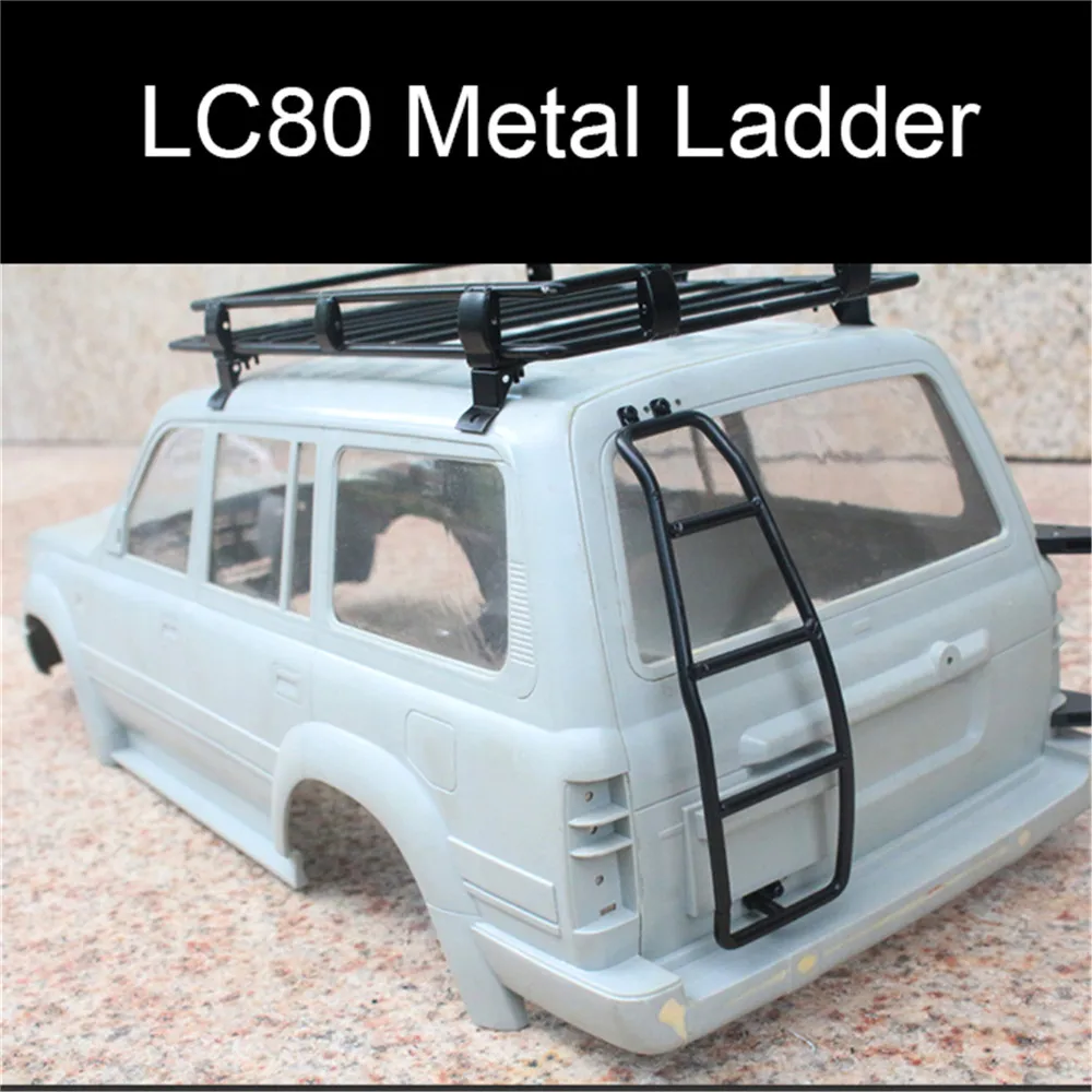 Радиоуправляемая металлическая лестница для 1/10 LC80 TRX4 SCX10 2 II 90046 JEEP RC Rock Crawler