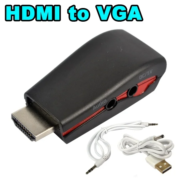 Адаптер для конвертера видео KEBIDU с аудиокабелем 3 5 мм AV ПК HDTV PS3 DVD HDMI