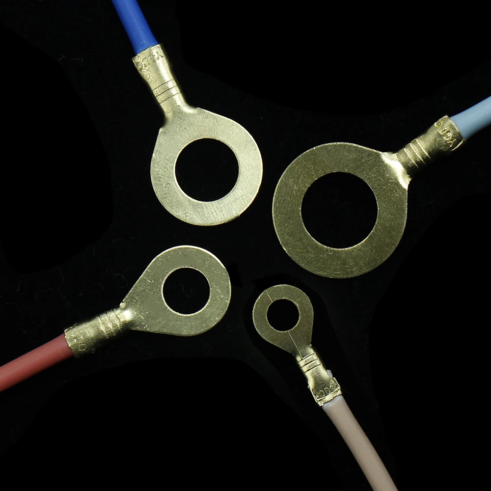 Обжимные круглые клеммы соединитель провода круглого кабеля холодное